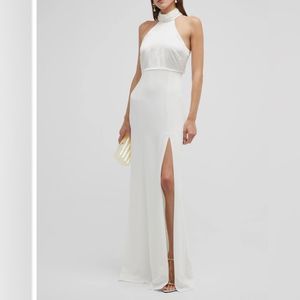 Cinq A Sept Alexandra halterneck gown Ivory size 10